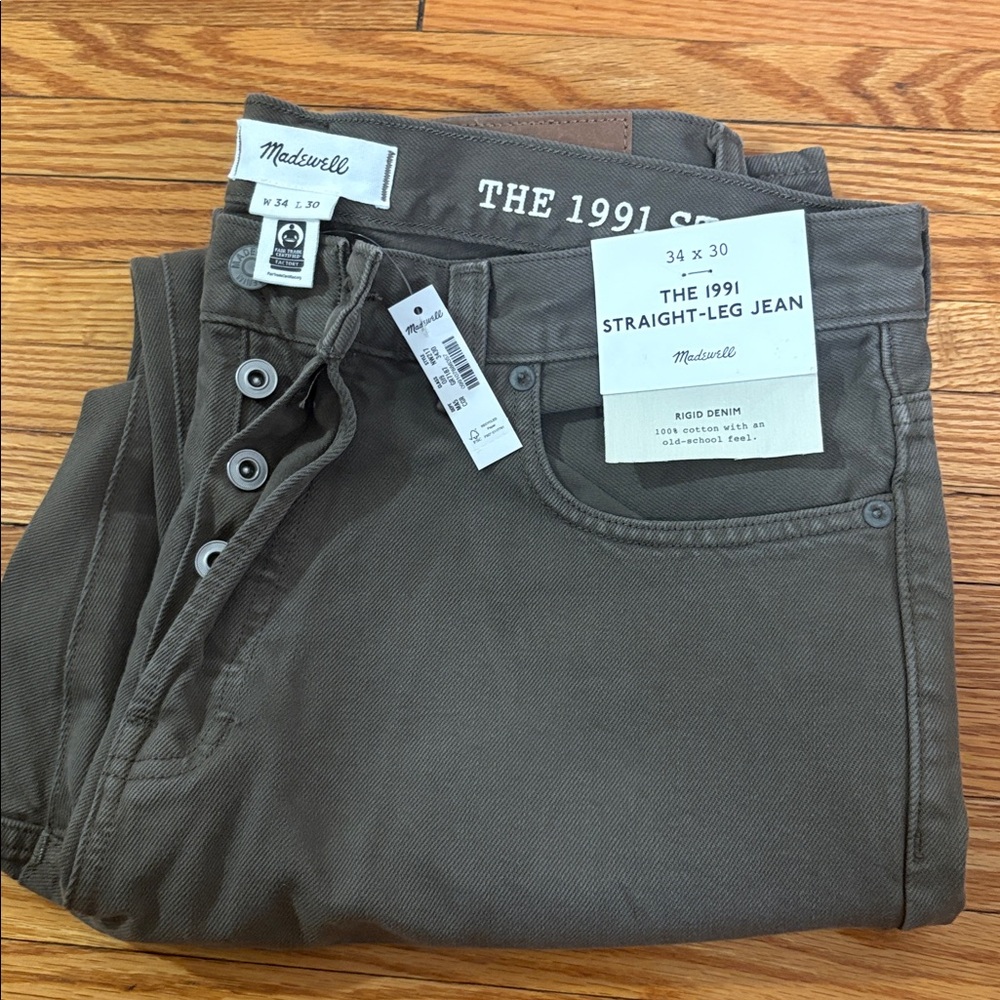Madewell Men's 1991 Straight Leg Jeans - Picture 3 of 3